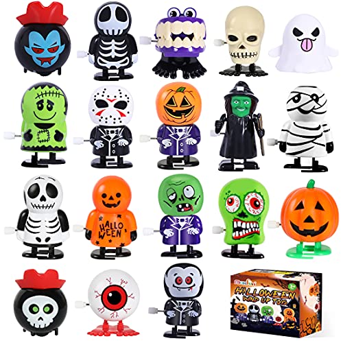 Max Fun 18pcs Halloween Wind Up Toys Assortments for Kids Halloween Party Favors Treat Bag Stuffers Goody Bag Filler Treats Prizes Halloween - Image 1