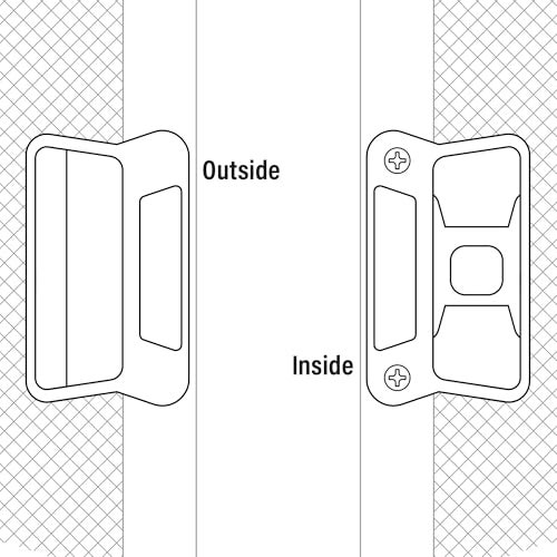 Prime-Line A 212 White Sliding Screen Door Handle, fits Superior (Single Pack) - Image 5