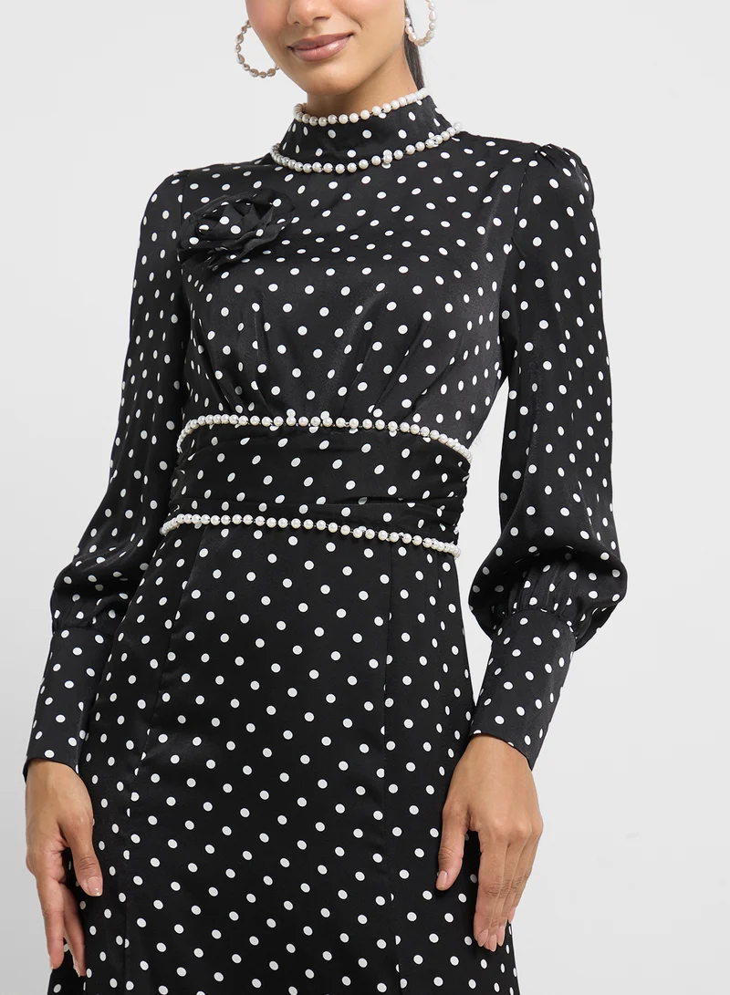 Khizana Polka Dot Dress