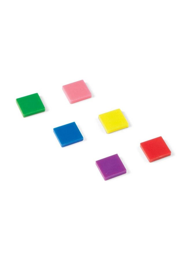 hand2mind hand2mind Plastic Square with 7 Color Tiles, Color Sorting, Math Counters, Counting Manipulatives, Colored Plastic Squares, Math Manipulatives, Bingo Chips, Game Tokens, Tiles Learning (Set of 400) - Image 5