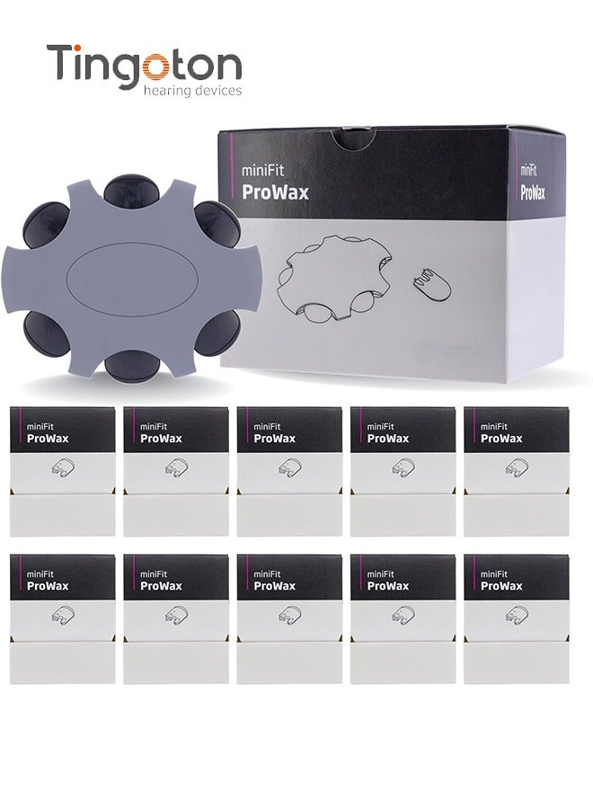 برو واكس فلتر شمع Minifit ProWax لملحقات أجهزة السمع من Oticon، غطاء مقاوم لشمع الأذن (عبوة من10 علب/إجمالي 60 فلترًا). - Image 1