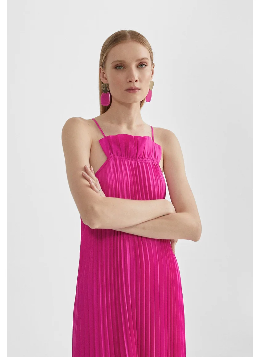 Lola Casademunt Long pleated dress