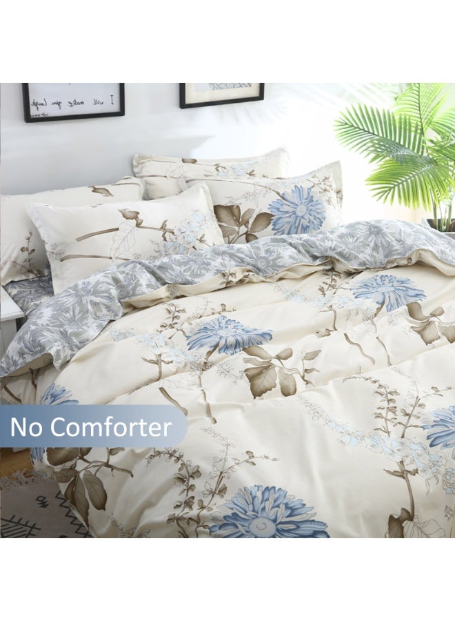 ZERIFAM 4 Piece Duvet Cover Set, Ultra Soft Microfiber Comforter Cover Set with Zipper Closur, Cotton Bedding Set with 2 Pillow Cases(220x240cm) - Image 3