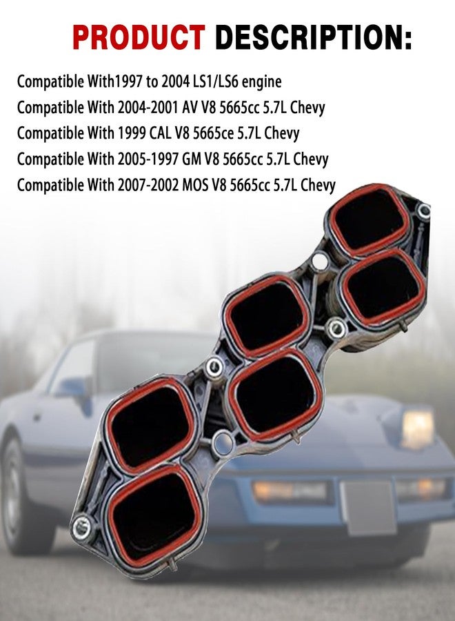 ZONFANT Intake Manifold Lower Seal O-Ring With Throttle Body Gasket Set Compatible With LS1 LS6 Fast LSX Corvette Camaro CTS Avanti II GTO LM7 LR4 LQ4 L59 LQ9 LM4 L33 Gen III FBody C5 G8 5.7L, Replace#MS92438 - Image 4