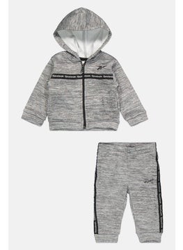Reebok Toddlers Boys 2 Pieces Sportswear Fit Top And Bottom Set, Heather Grey  - Image 1
