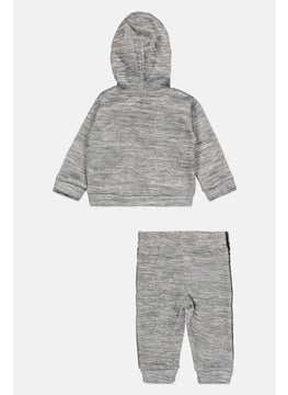 Reebok Toddlers Boys 2 Pieces Sportswear Fit Top And Bottom Set, Heather Grey  - Image 2