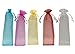 Ankirol 100pcs Sheer Organza Fan Bags 24X106 INCH Folding Fan Organza Gift Bag Gift Pouch with Drawstring Silk Pouches for Hand Fans mix - Image 1