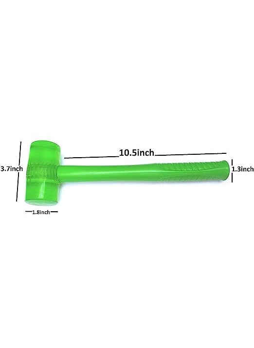 Mass Pro Mass Pro Rubber Mallet Hammer with Rubber Round Head and NonSlip Comfortable Grip Handle Soft Face Hammer for Tiles and Other Work  - Image 2
