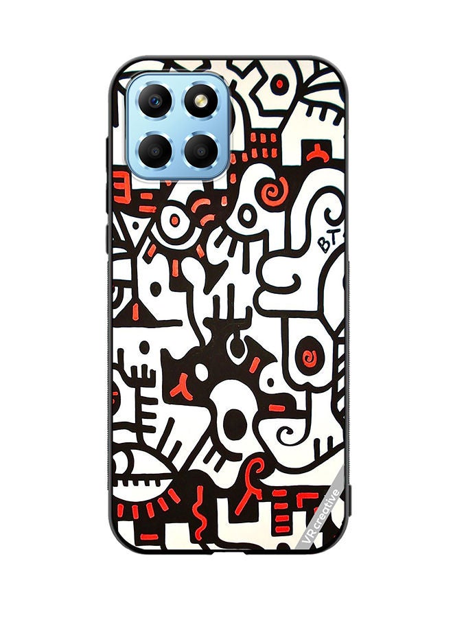 VR CREATIVE Protective Case Cover For Honor X8 5G Bta Abstract Design Multicolour - Image 1