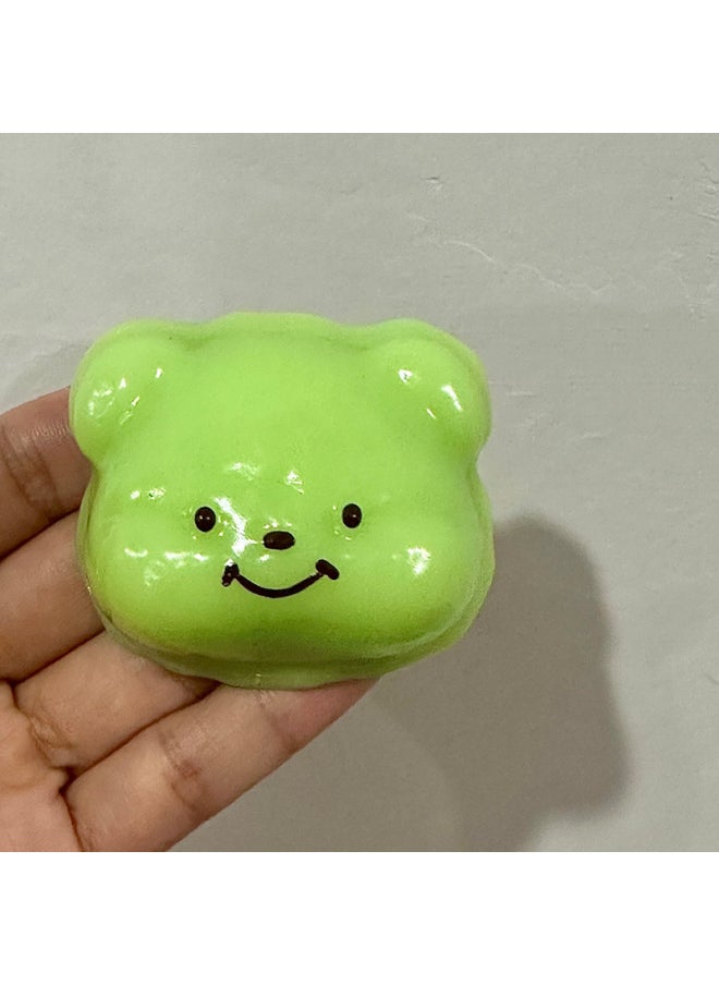 Generic - Little Red Riding Book Same Plastic Butter Bear Kneading Le Silicone Mud Sense High Color Value Hand Kneading Decompression Kneading-Color:Butter Bear Head - Image 1