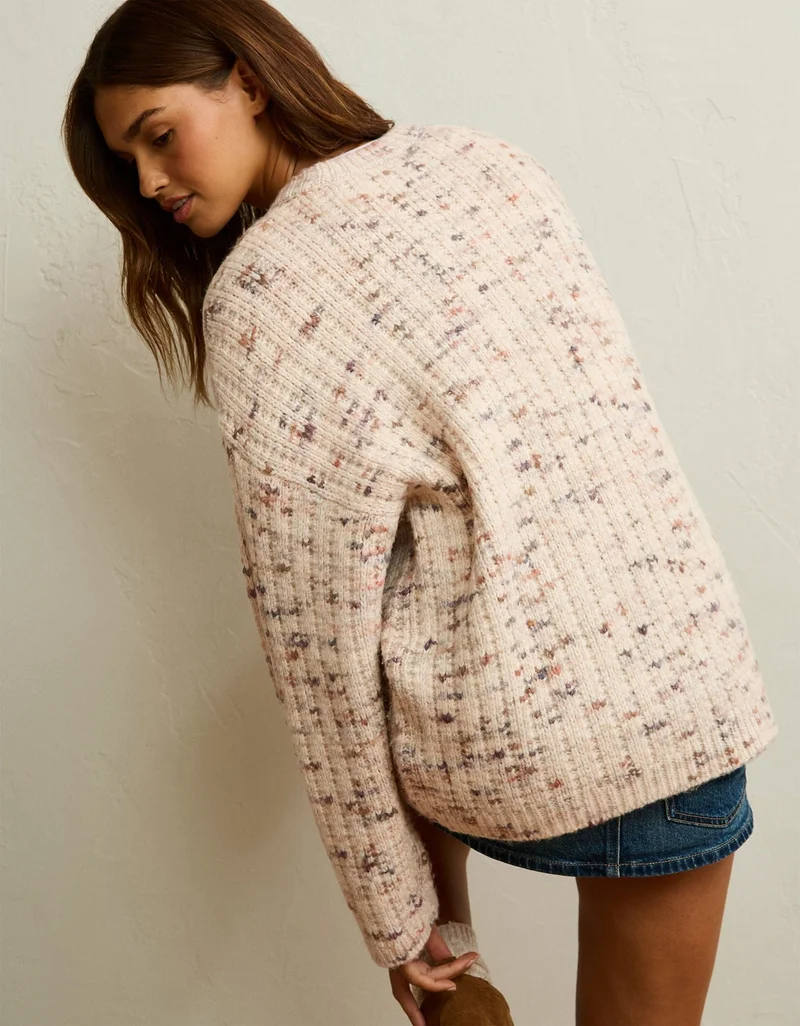 American Eagle  AE Waffle Crew Pullover for Women | Best Price UAE