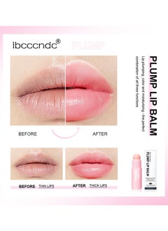 آي بي سي سي سي أن دي سي Plump Lip Lip Blender, مرطب الشفاه الملون، أحمر شفاه مرطب للنساء، بلسم ملون للشفاه، تفتيح الشفاه للشفاه الداكنة، مرطب ملون للشفاه، يقلل من تجاعيد الشفاه، تركيبة غير لزجة  - Image 4