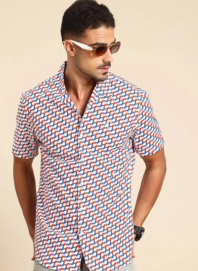 بيينغ هيومان Marvel Printed Pure Cotton Casual Shirt