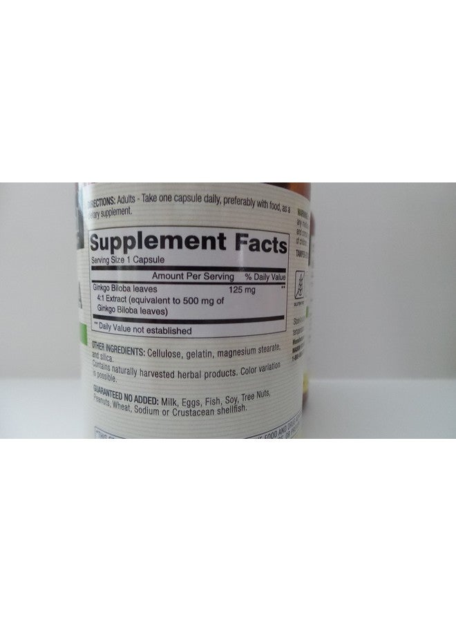 MASON Vitamins Ginkgo Biloba 500 Mg 180 Gelatin Capsules Per Bottle Pack Of 2 Bottles Total 360 Capsules - Image 4