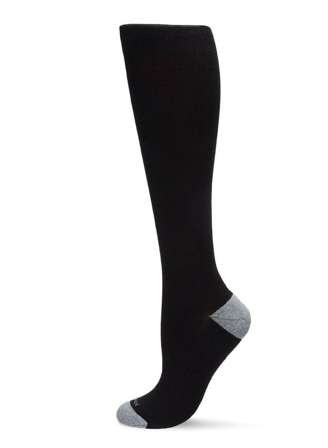 MeMoi Wellfit WellFit 15-20mmHg Off Black Cotton Compression Socks - Image 1