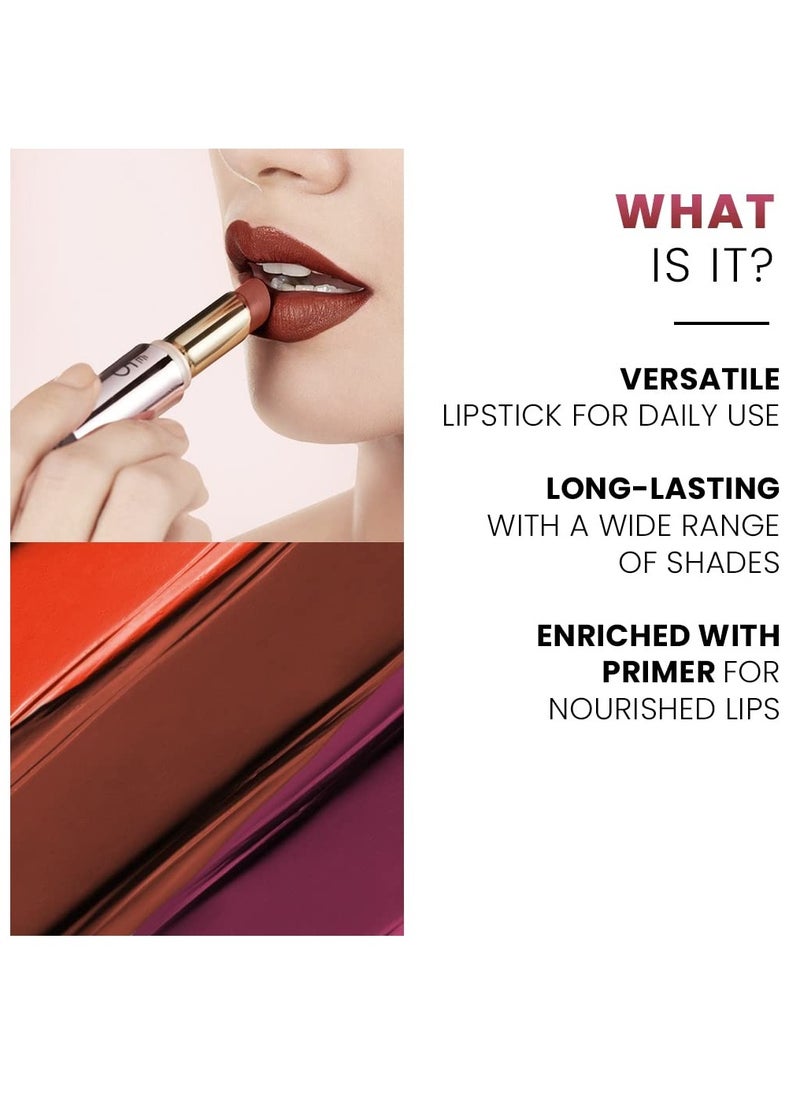 LAKME - Lakme Matte Lip Color Coffee Command 3.6 g - Image 1