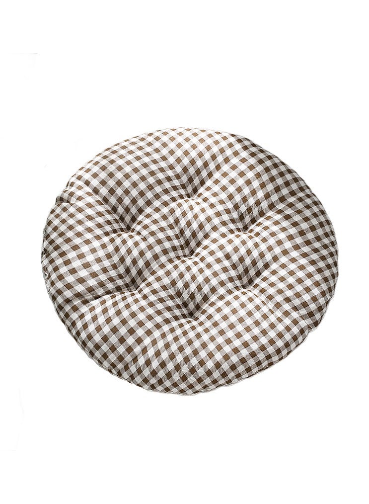 آنا وسادة دائرية مريحة من القطن والكتان لمكتب المنزل بتصميم تهوية - Image 1