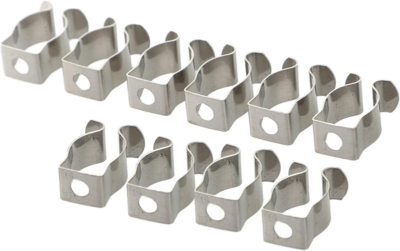 Manganese Steel Tool Spring Clips 10 Pieces Multi Size 6mm To 28mm For Tools And Brooms 12mm - Image 1