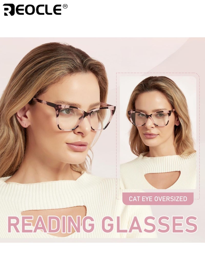 ريوكل نظارات نسائية بإطار عين القطة بتصميم بانك، مع خاصية حجب الضوء الأزرق، وتصميم سايبربانك، وعدسات مسطحة، وهيكل خفيف الوزن، للاستخدام اليومي. - Image 2