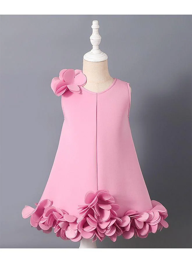 Mark & Mia Mark & Mia Floral Applique Sleeveless Party Dress - Pink