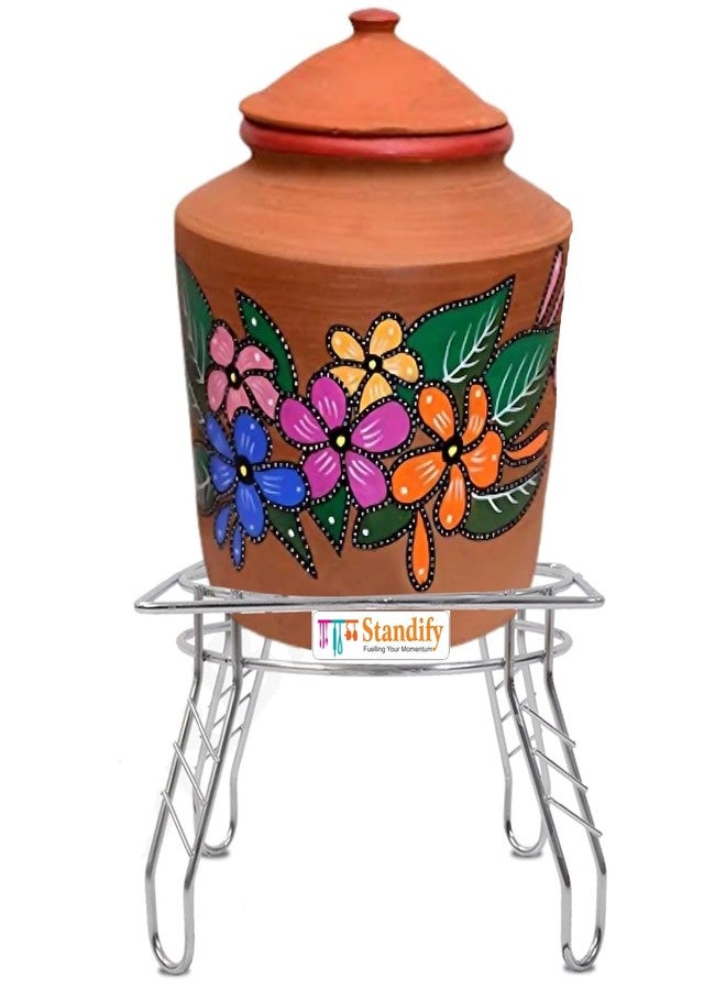 STANDIFY® Matka Stand Stainless Steel Cup Mug Matka Stand Rustproof Steel Holder Kitchen Counter Organizer Rack. - Image 3