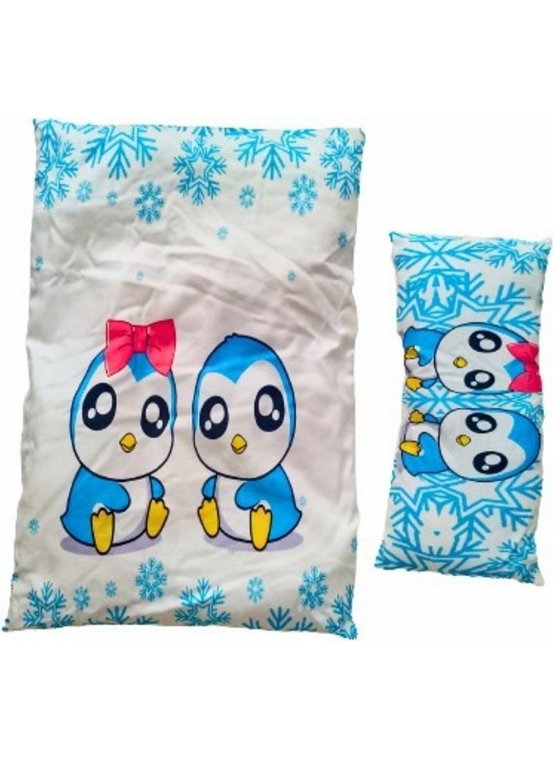 Vav Baby - Fluffy Bow Penguin Bottom Opening Set - Image 1