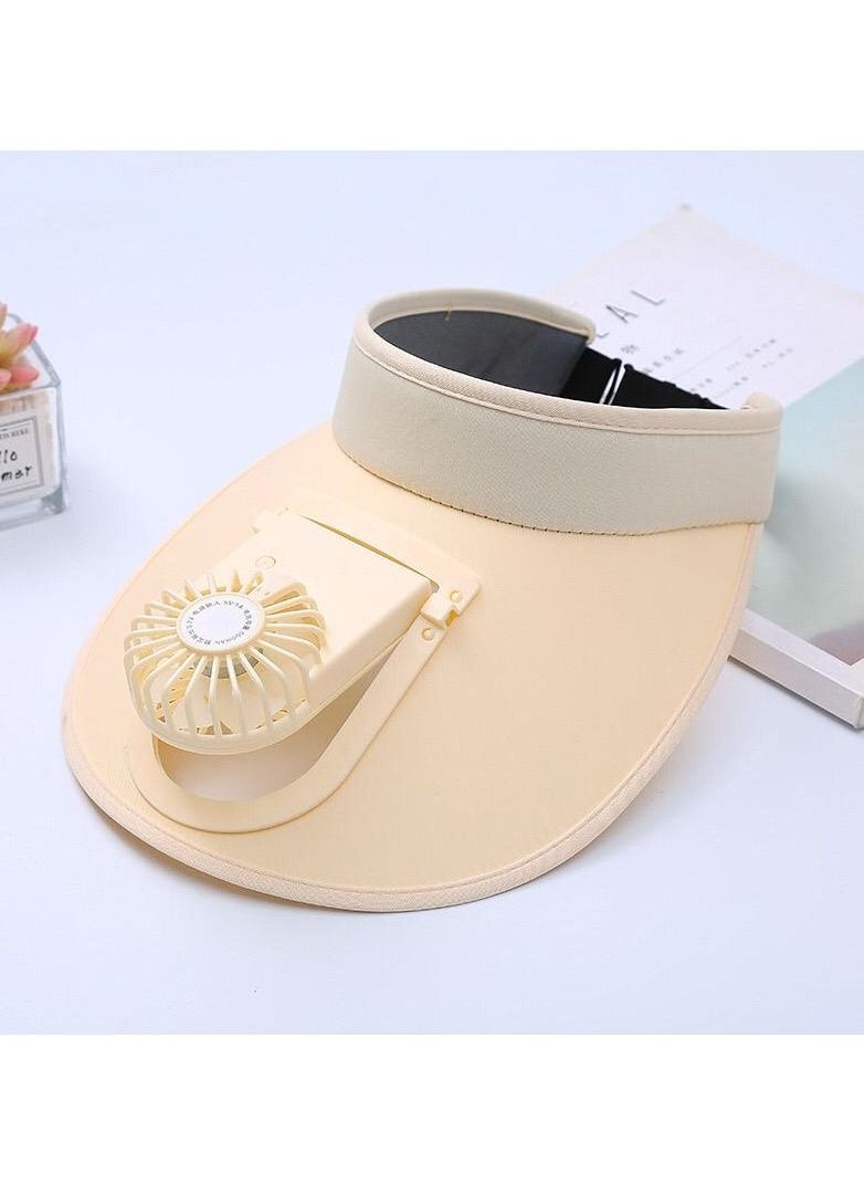 DubaiGallery Outdoor Fan Cooling Peaked Cap Usb Breathable Shade Sunscreen Women Men Hat Beach Visor Hat Required Security Summer Sports Cap 