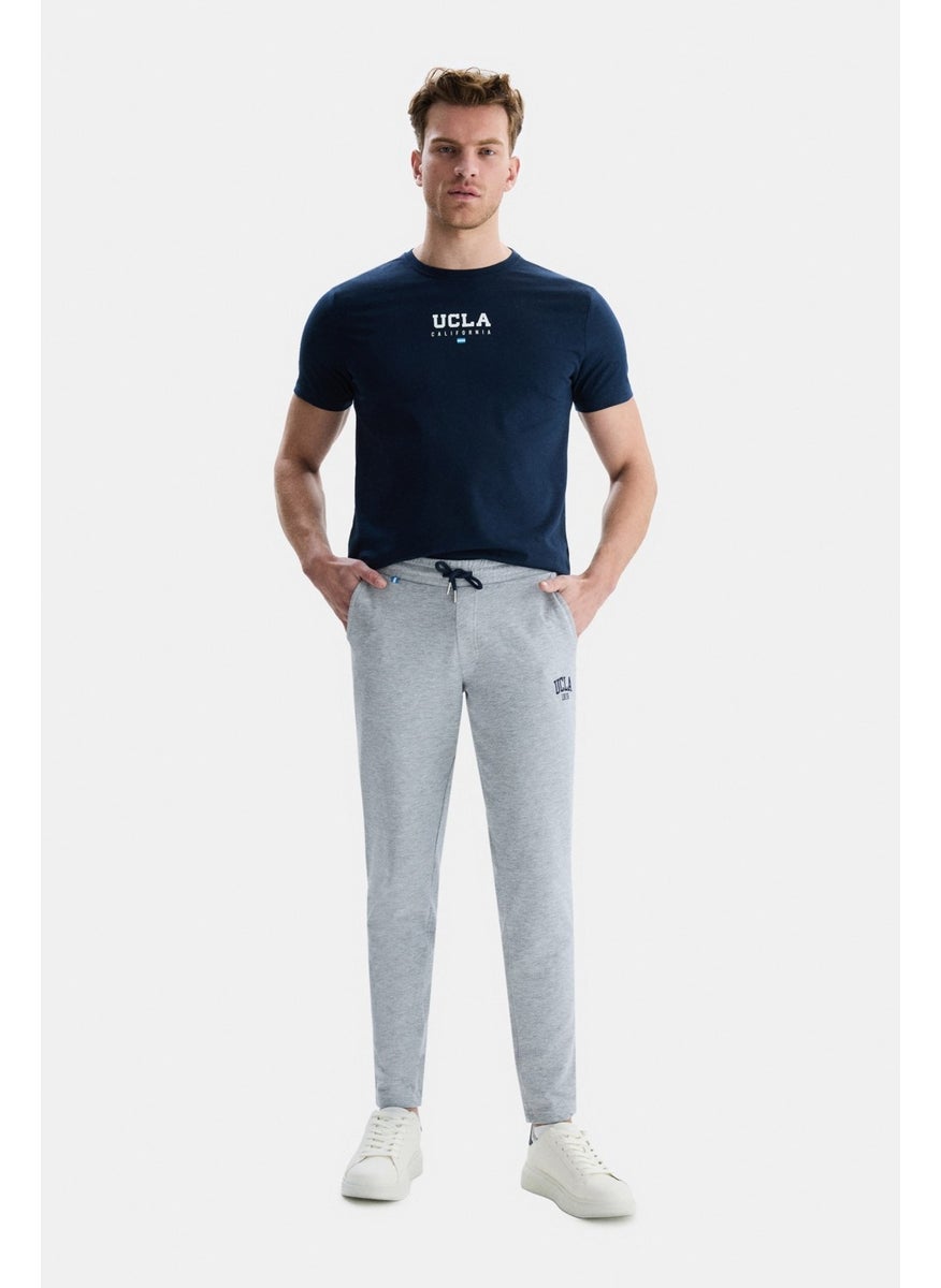 UCLA Connor Gray Elastic Leg Sweatpants Embroidered Standard Fit Men's Sweatpants  - Image 1