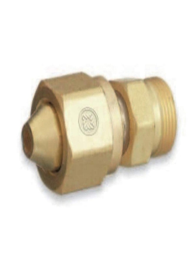 Western Enterprises 316 Brass Cylinder Adaptors, from CGA-300 Commercial Acetylene to CGA-520 "B" Tank