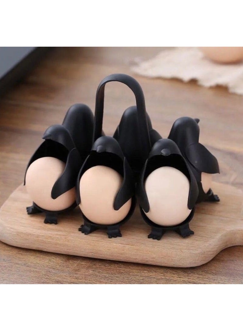 Egg Boiler, Holder, And Storage, 3-in-1,Penguin Shaped Egg Cooker, Egg Maker For Soft And Hard-Boiled Eggs, Refrigerator Storage, Kitchen Gadget And Home Decor Boiling Device.(Pack of 1)  - Image 2