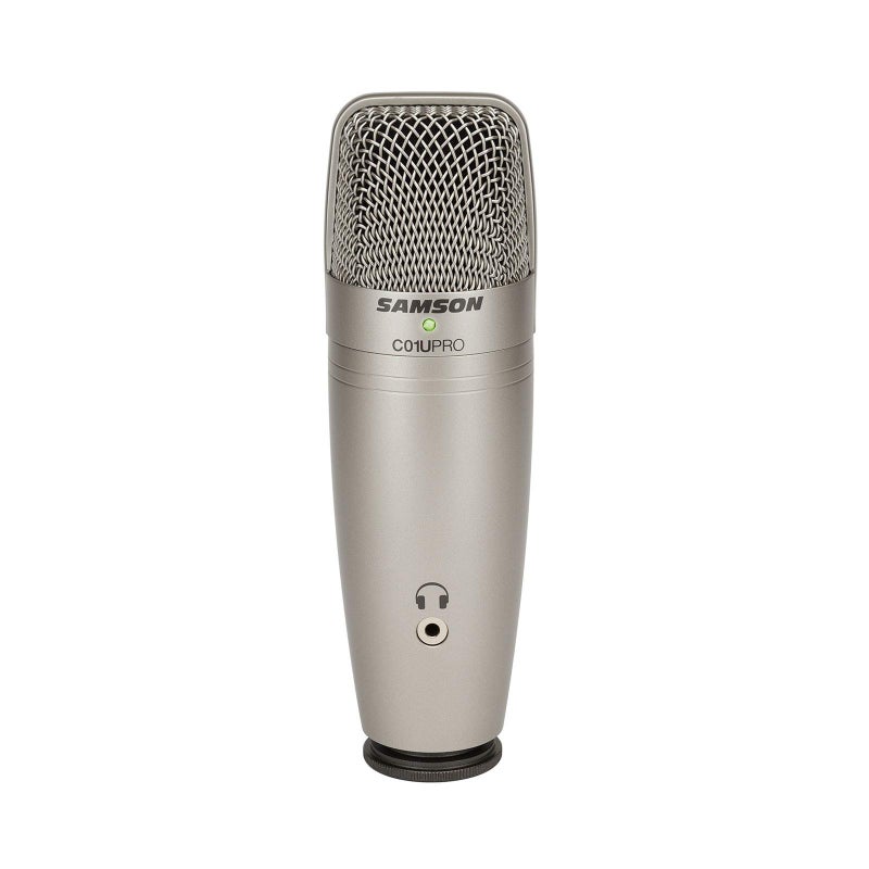 Samson ميكروفون USB سامسون 29/C01UPRO، فضي - Image 2
