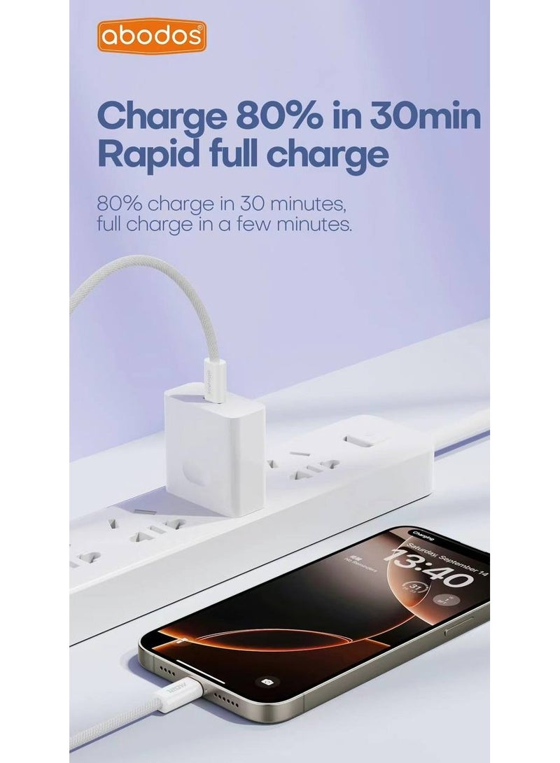 Abodos AS-DS387 120W Fast Charging Data Cable – Type-C to Type-C, 1.2m PD Cable, Durable & Tangle-Free Design - Image 5