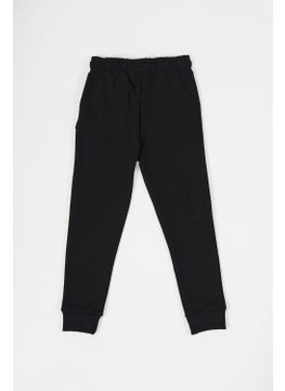 mmetalic Metalic Black Thick Cotton Elastic Waist and Leg Pocket 5-6-7-8-9-10-11-12 Years Old Boy Tracksuit Bottoms  - Image 5