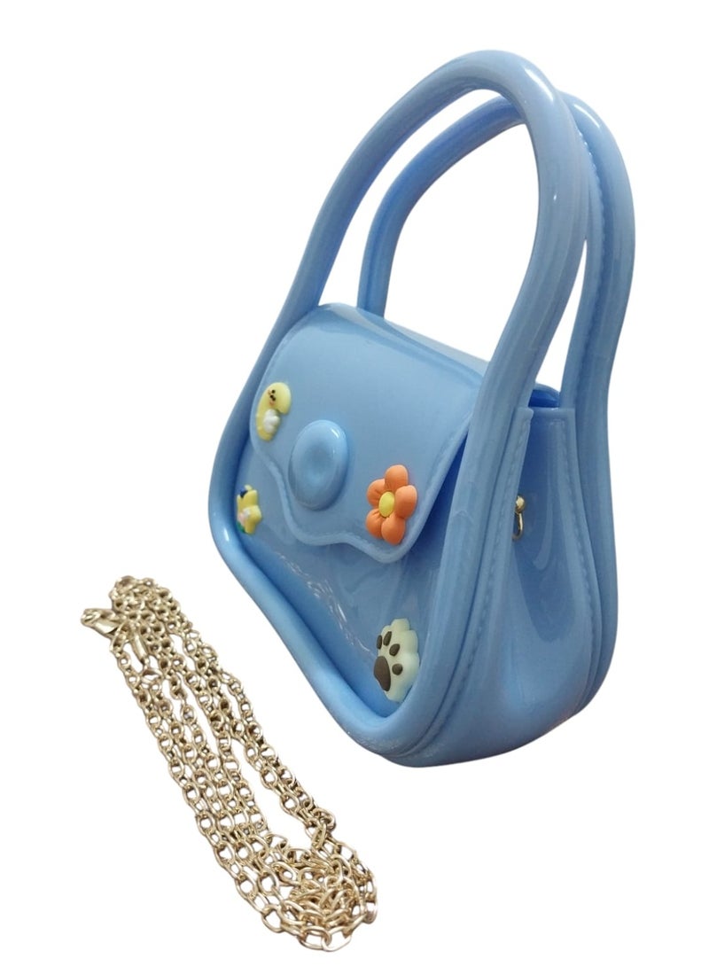 Small Acrylic Hand & Crossbody Bag with Stylish Chain - Image 1