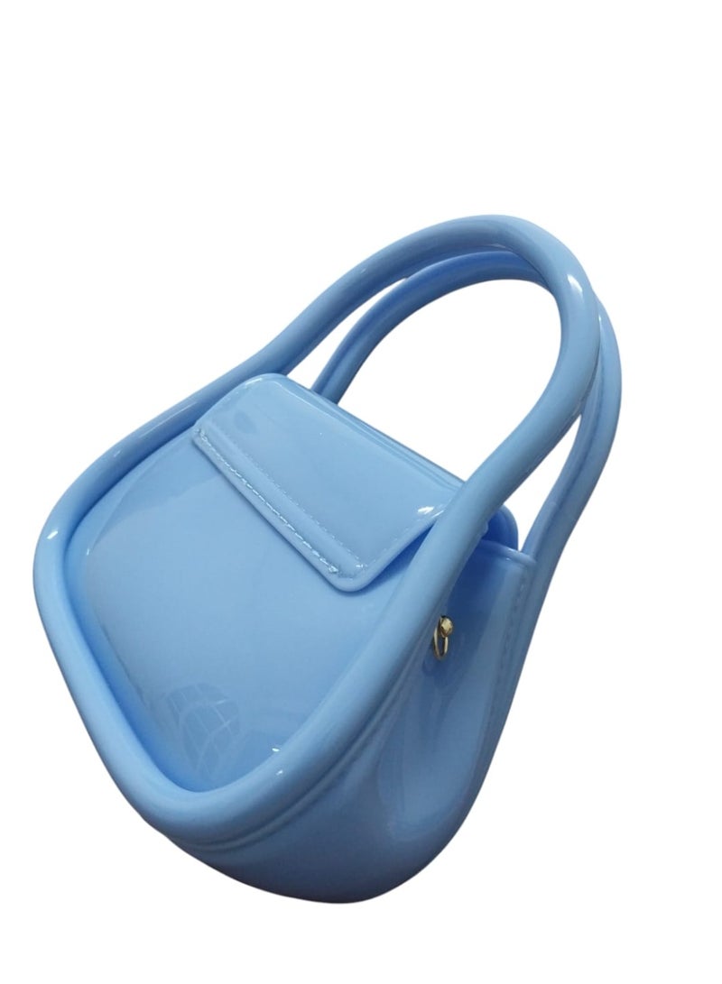 Small Acrylic Hand & Crossbody Bag with Stylish Chain - Image 2