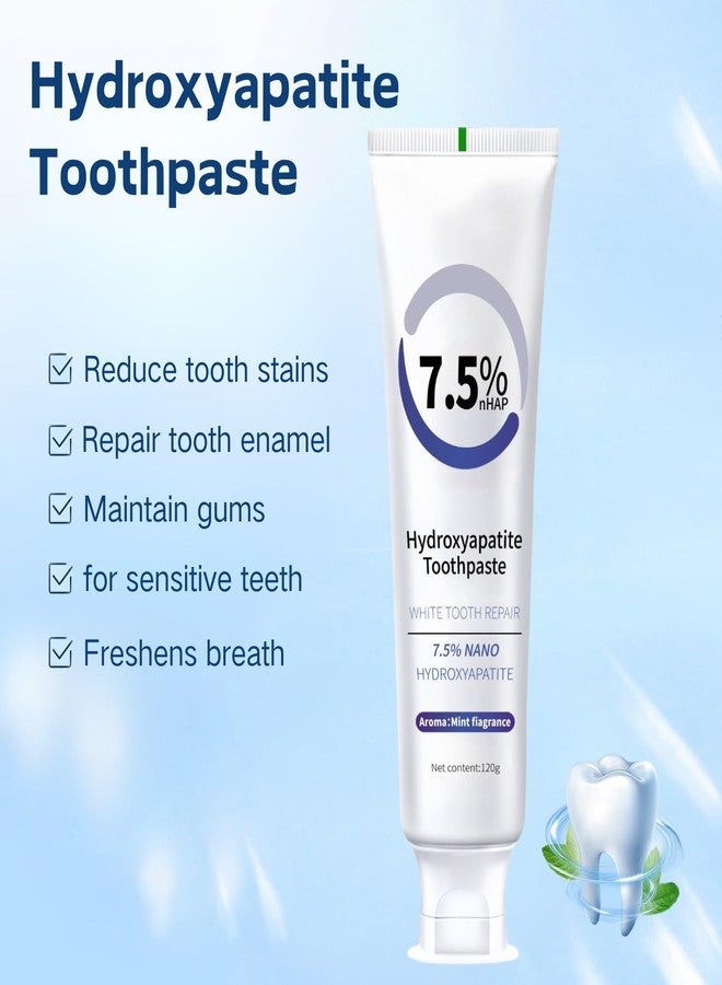 CROOT Hydroxyapatite Toothpastes for Enamel Protection and Tooth Strengthening, Fluoride-Free | Gentle | Mint | Fresh Breath, 4.23 oz (1) - Image 2
