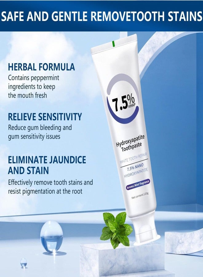 CROOT Hydroxyapatite Toothpastes for Enamel Protection and Tooth Strengthening, Fluoride-Free | Gentle | Mint | Fresh Breath, 4.23 oz (1) - Image 3