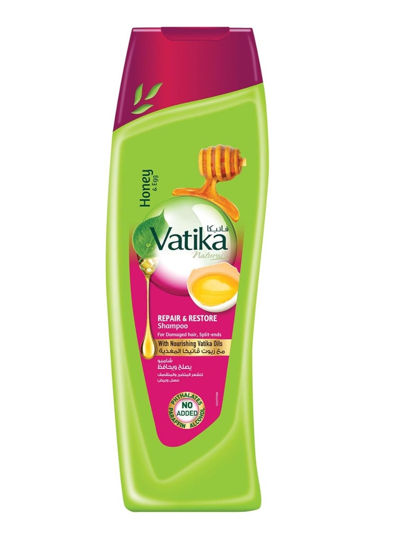 VATIKA Repair And Restore Shampoo With Nourishing Vatika Oils 200ml - Image 1