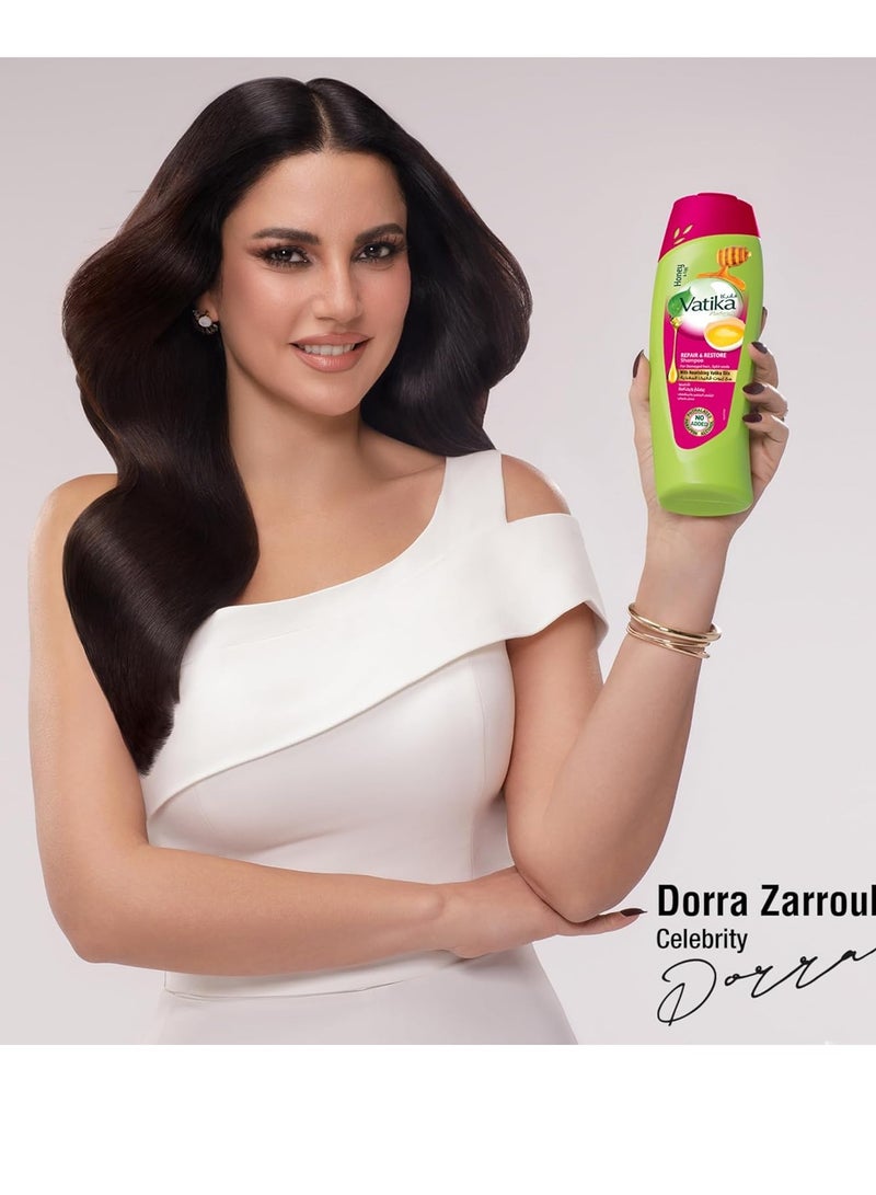 VATIKA Repair And Restore Shampoo With Nourishing Vatika Oils 200ml - Image 2