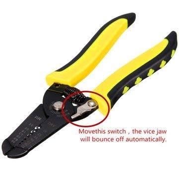 KP2 Multifunction Handle Tool 150mm6 Wire Stripper with Cutting Edge Yellow - Image 2