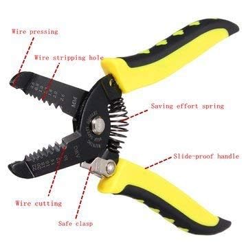 KP2 Multifunction Handle Tool 150mm6 Wire Stripper with Cutting Edge Yellow - Image 4
