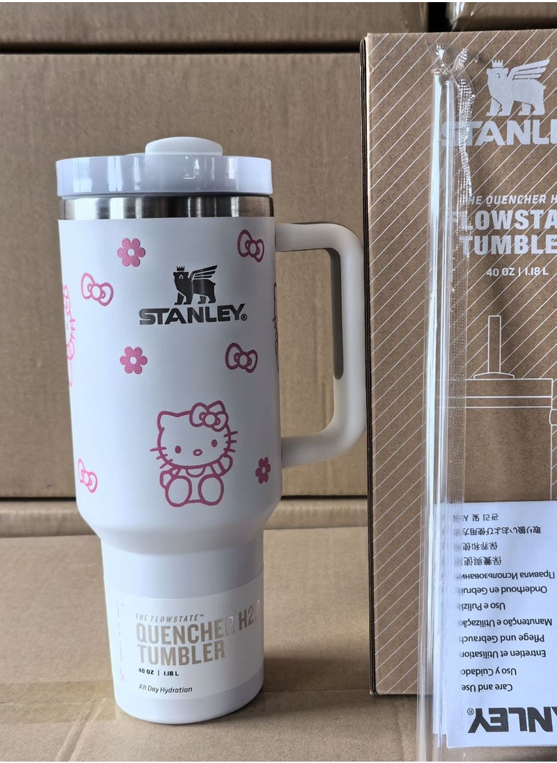 Stanley - Quencher H2.0 Stainless Steel Vacuum Insulated Tumbler with Lid and Straw for Water, Iced Tea or Coffee, Smoothie and More,  40oz/1.18L - Image 1