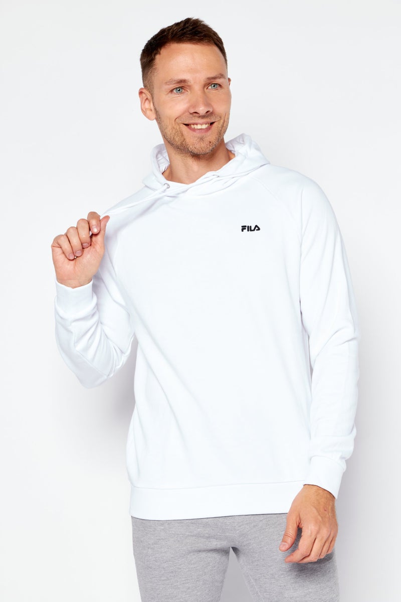 FILA Men Sportswear Fit Long Sleeve Training Sweatshirt, White - Image 1