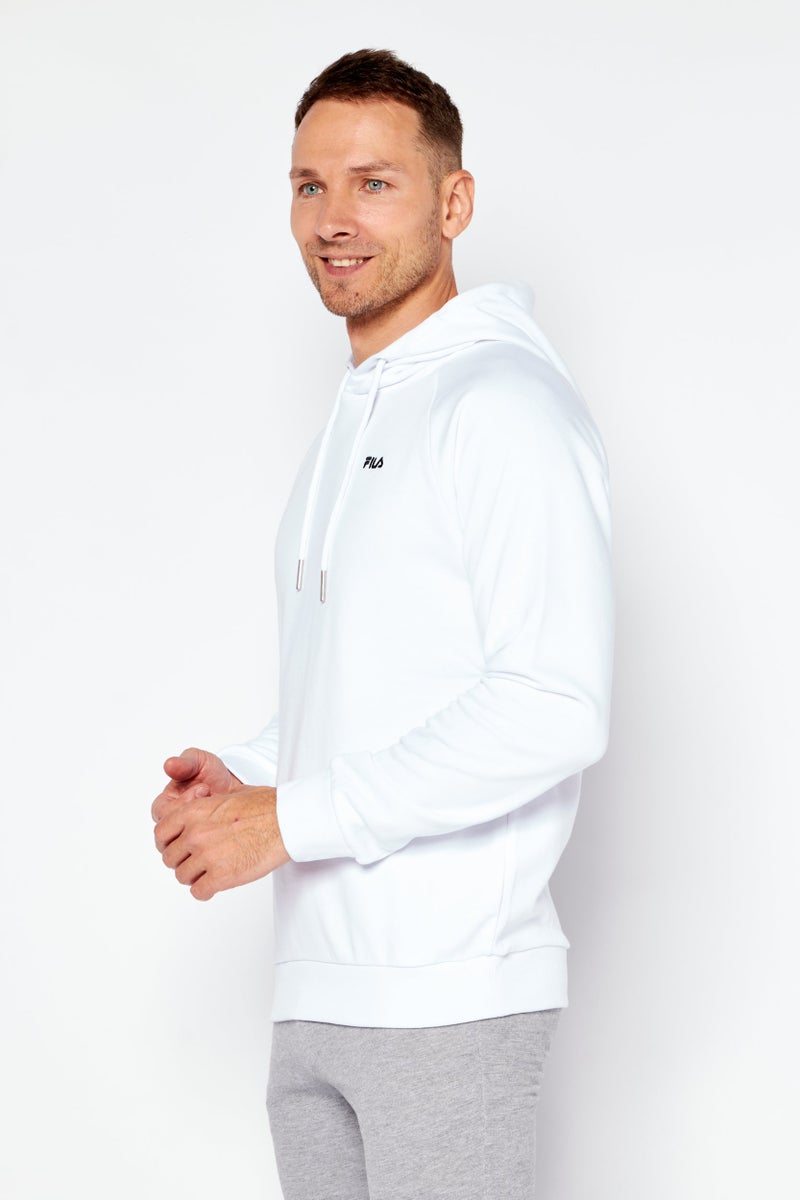 FILA Men Sportswear Fit Long Sleeve Training Sweatshirt, White - Image 2