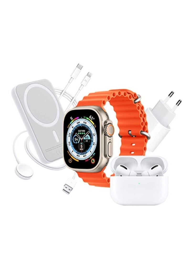 JAJEEK 2024 X8 مجموعة ملحقات الهاتف المحمول والساعات الذكية 8 في 1 - حزمة شاملة للراحة والأناقة القصوى - Image 2