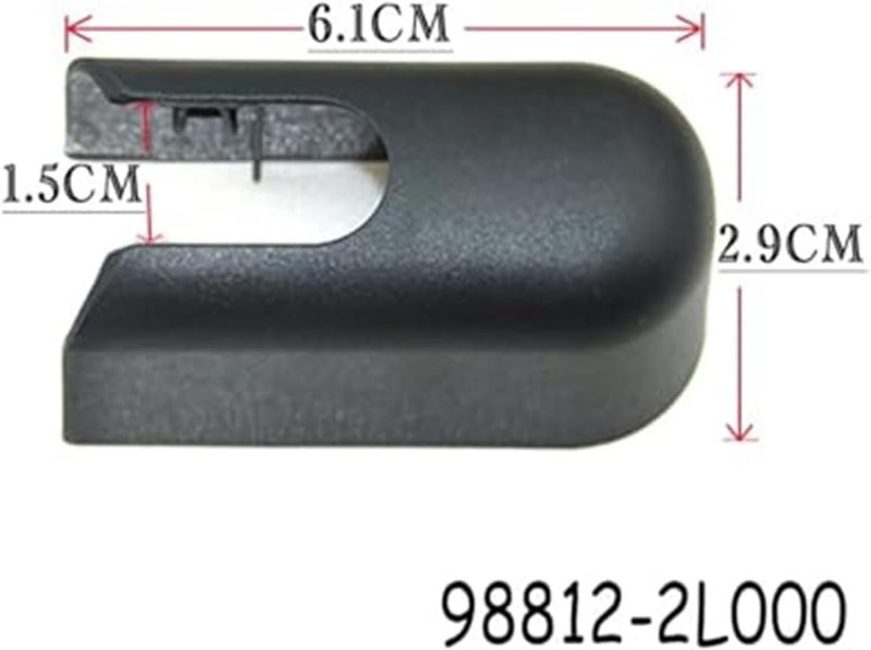 Wivplex Rear Windshield Wiper Arm Cover for Hyundai I30 - Image 3