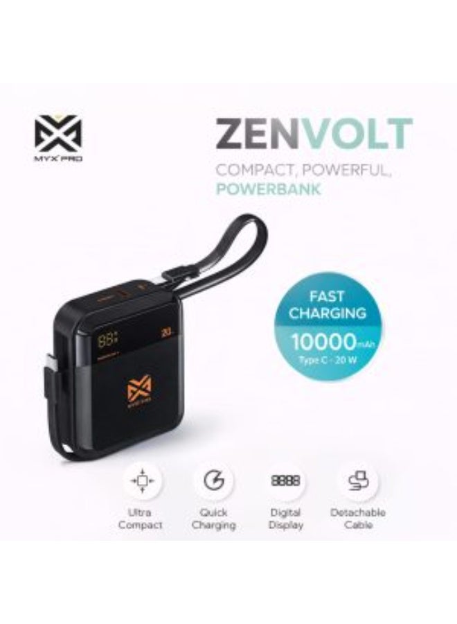 بنك الطاقة ZenVolt 10000mAh للشحن السريع من النوع C والمحمول - Image 1