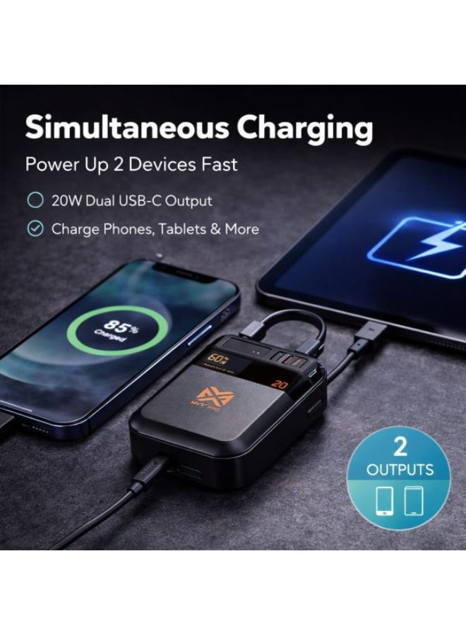 بنك الطاقة ZenVolt 10000mAh للشحن السريع من النوع C والمحمول - Image 3