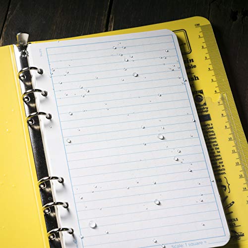 Rite In The Rain Weatherproof Loose Leaf Paper, 4.625" x 7", 32# White, Universal Pattern, 100 Sheet Pack (No. 372) - Image 5