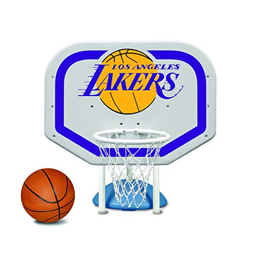 Poolmaster 72944 Los Angeles Lakers NBA Pro RebounderStyle Poolside Basketball Game - Image 1